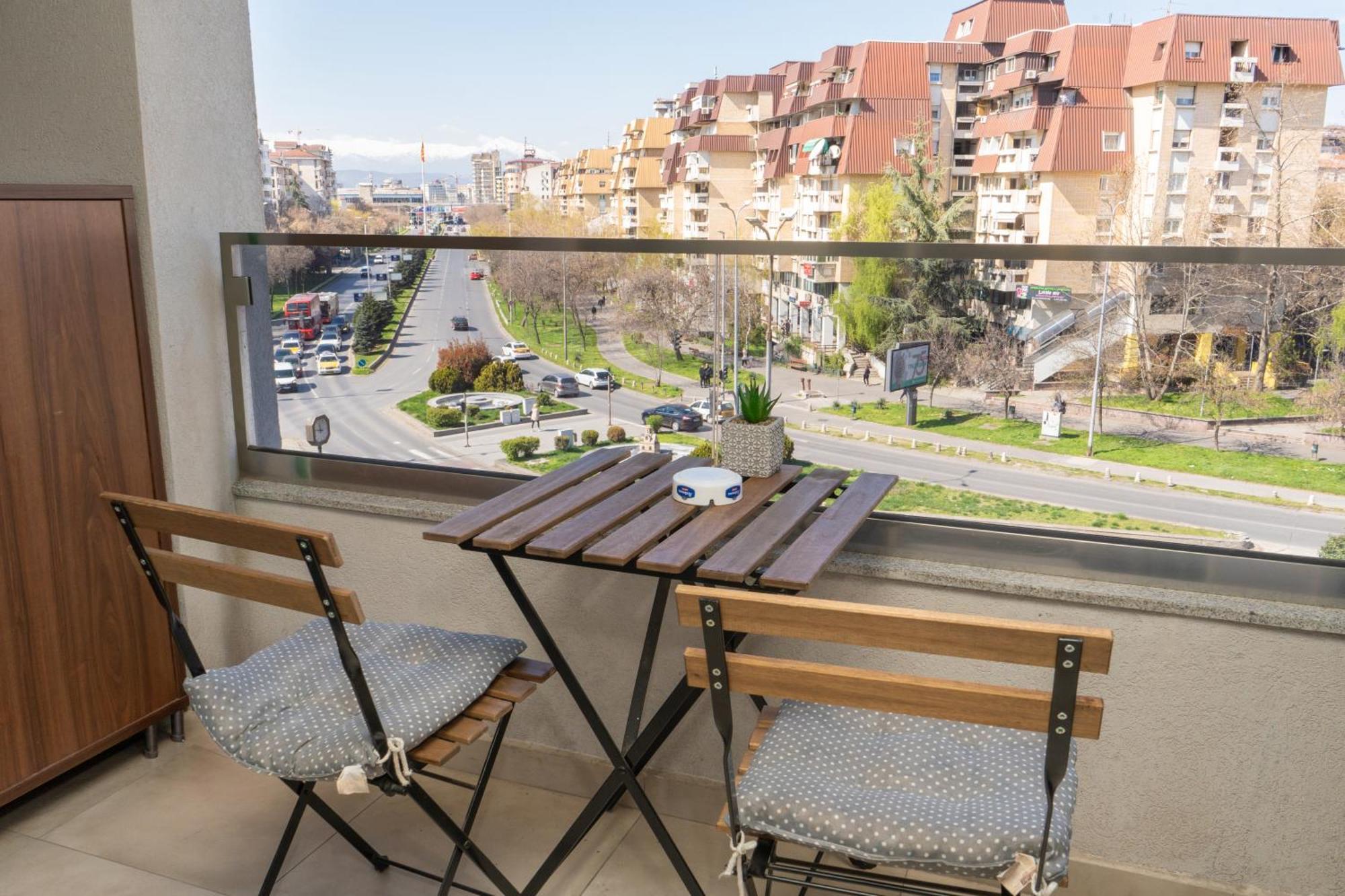 Unity Luxury Apartment - Skopje Buitenkant foto